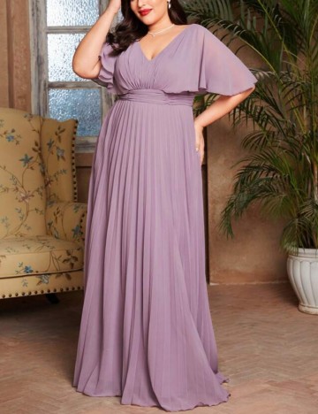 Rochie de ocazie Shein Curve+, mov