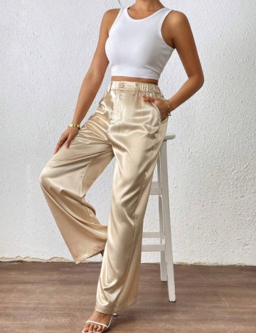 Pantaloni Shein, crem