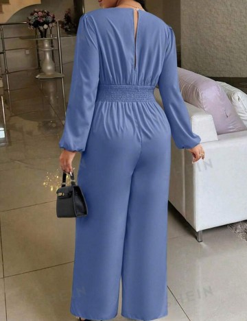 Salopetă lungă Shein Curve+, albastru