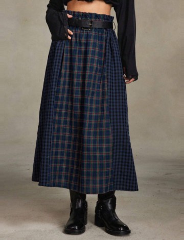 Fustă midi Romwe by Shein, mix culori