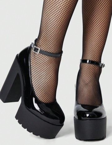 Pantofi cu toc Shein, negru