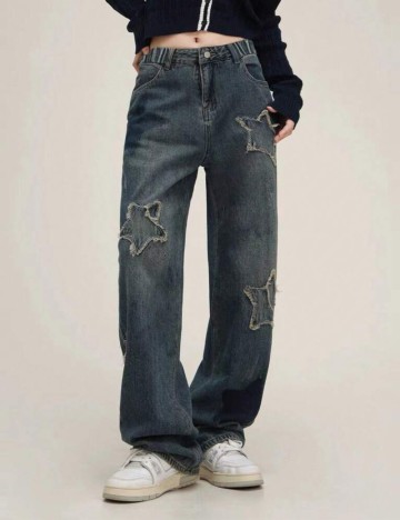 Jeans Shein, albastru