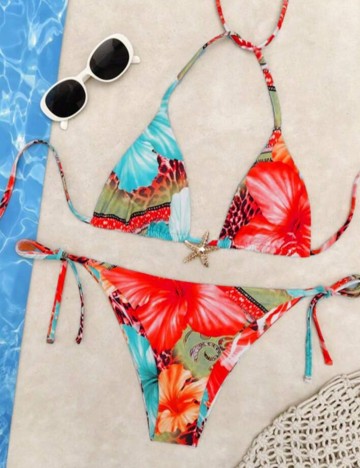 Costum de baie Shein, mix culori