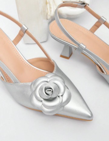 Pantofi cu toc Shein, gri