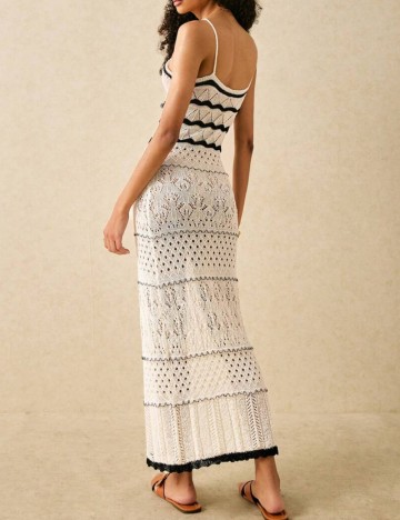 Rochie maxi Shein, crem
