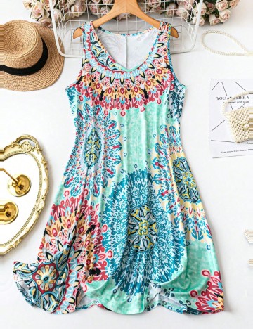 Rochie mini Shein Curve+, mix culori