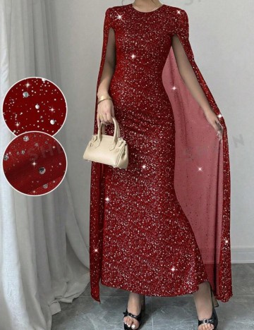 Rochie maxi Shein, roșu