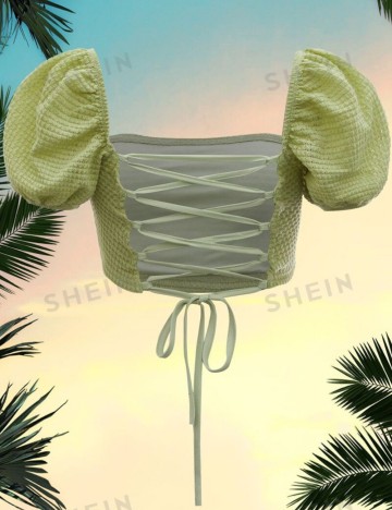 Top Shein, verde