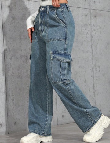 Jeans Shein, albastru