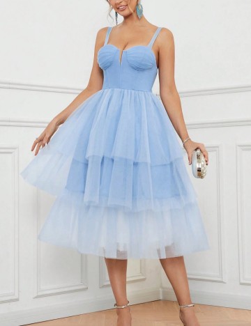 Rochie de ocazie Shein, albastru