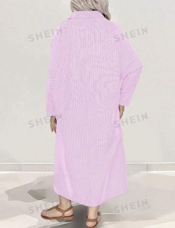 Rochie midi Shein Curve+, roz