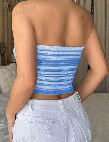 Top Shein, albastru