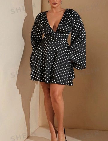 Rochie mini Shein Curve+, negru