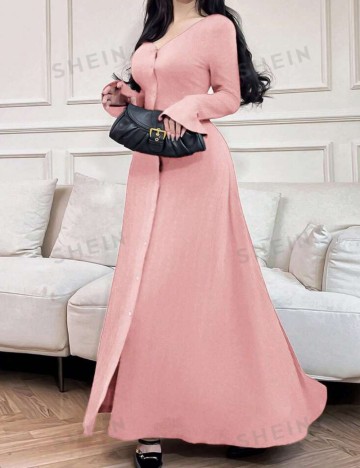Rochie maxi Shein, roz