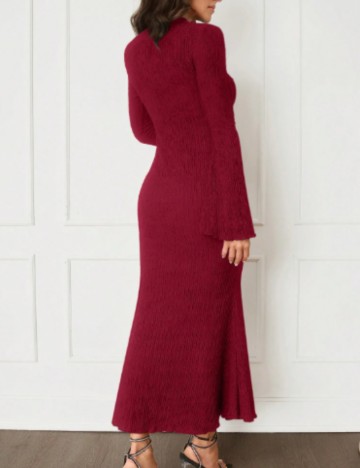 Rochie midi Shein, vișiniu