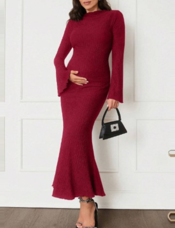 Rochie midi Shein, vișiniu