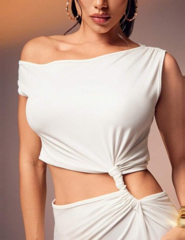 Rochie mini Shein, alb