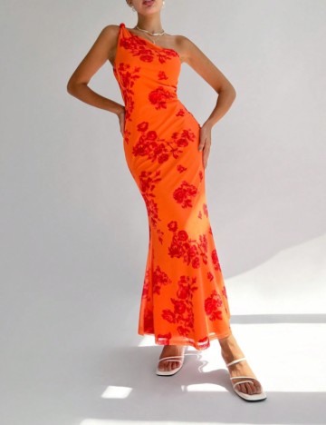 Rochie maxi Shein, portocaliu