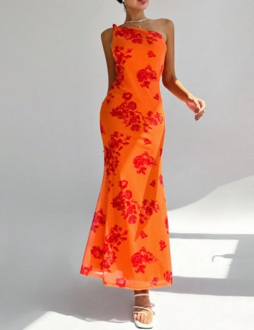 Rochie maxi Shein, portocaliu
