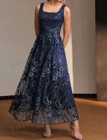Rochie de ocazie MOTF by Shein, bleumarin