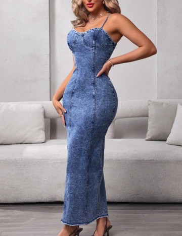 Rochie de blugi Shein, albastru
