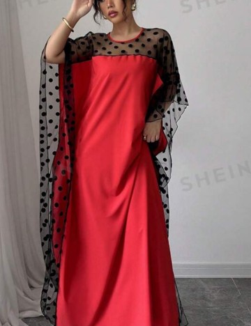 Rochie maxi Shein, roșu