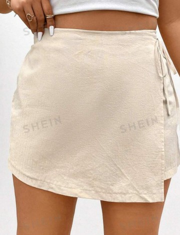 Fustă Pantalon Shein Curve+, crem
