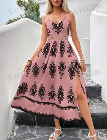 Rochie midi Shein, roz