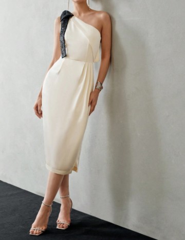 Rochie midi MOTF by Shein, crem