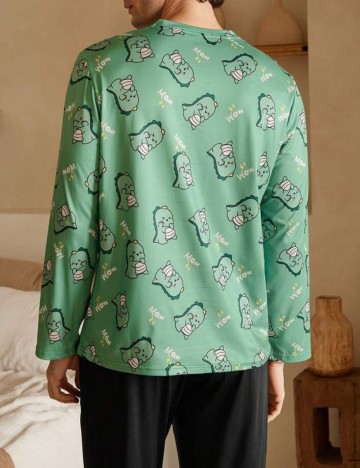 Bluză de pijama Shein, verde