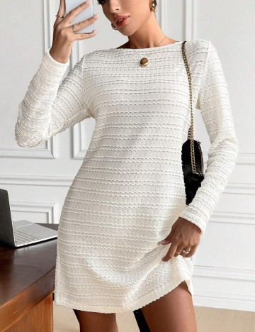 Rochie mini Shein, crem