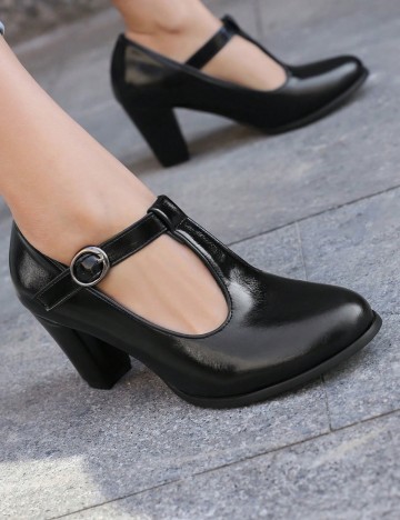 Pantofi cu toc Shein, negru