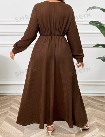 Rochie maxi Shein Curve+, maro