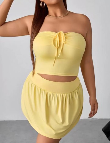 Compleu Shein Curve+, galben