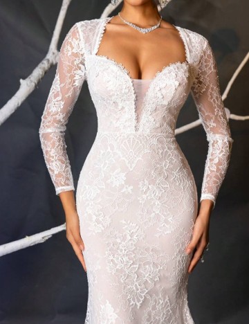 Rochie de mireasă Shein, alb