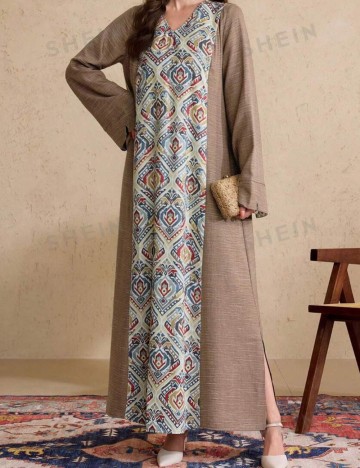 Rochie maxi Shein, mix culori