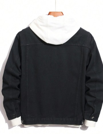 Geacă de blugi MANFINITY by Shein, negru