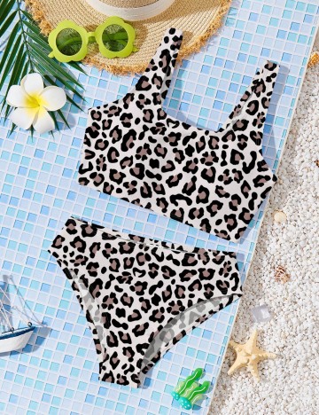 Costum de baie Shein, mix culori