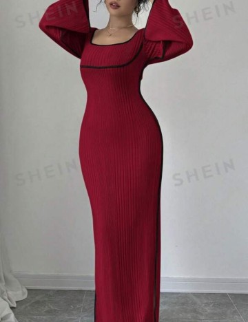 Rochie maxi Shein, vișiniu