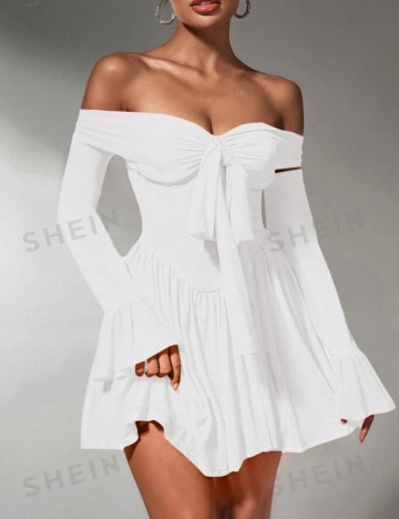 Rochie mini Shein, alb