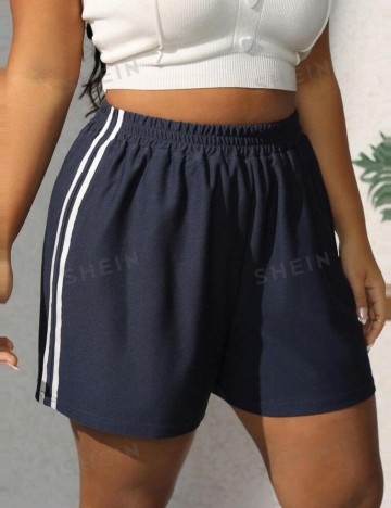 Pantaloni Shein Curve+, albastru