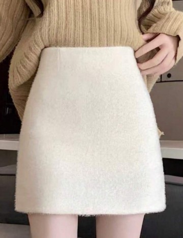 Fustă mini Shein, crem
