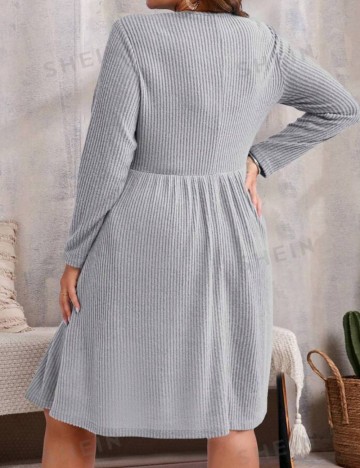Rochie mini Shein Curve+, gri