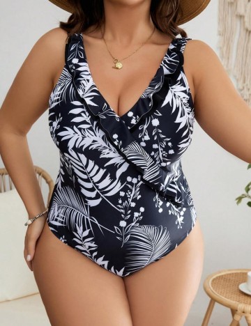 Costum de baie întreg Shein Curve+, mix culori