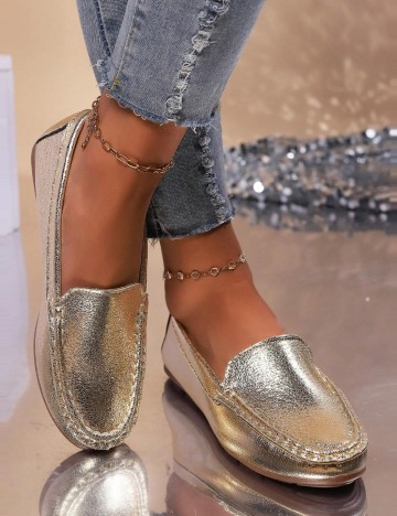 Pantofi Shein, auriu