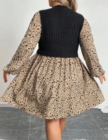 Rochie mini Shein Curve+, mix culori