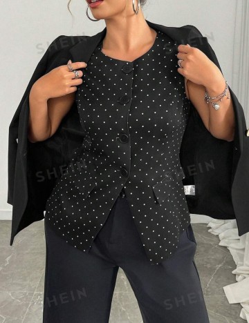 Vestă Shein Curve+, negru