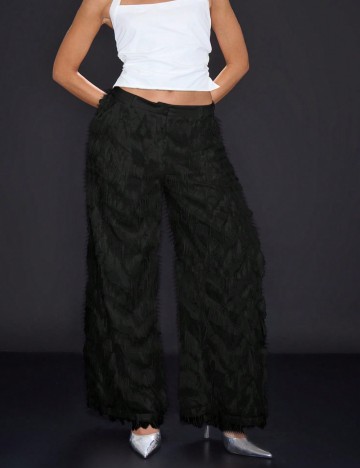Pantaloni MUSERA by Shein, negru
