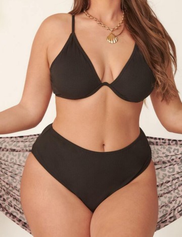 Set costum de baie și fustă Shein Curve+, mix culori