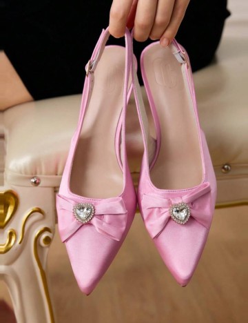 Pantofi cu toc Shein, roz